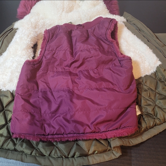FNF girls winter coat with detached pink vest size 2 yrs - Picture 13 of 13